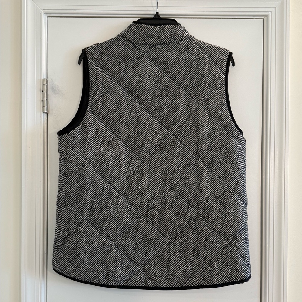 Herringbone Quilted Vest Zip Front Women’s Size XL - Picture 7 of 10